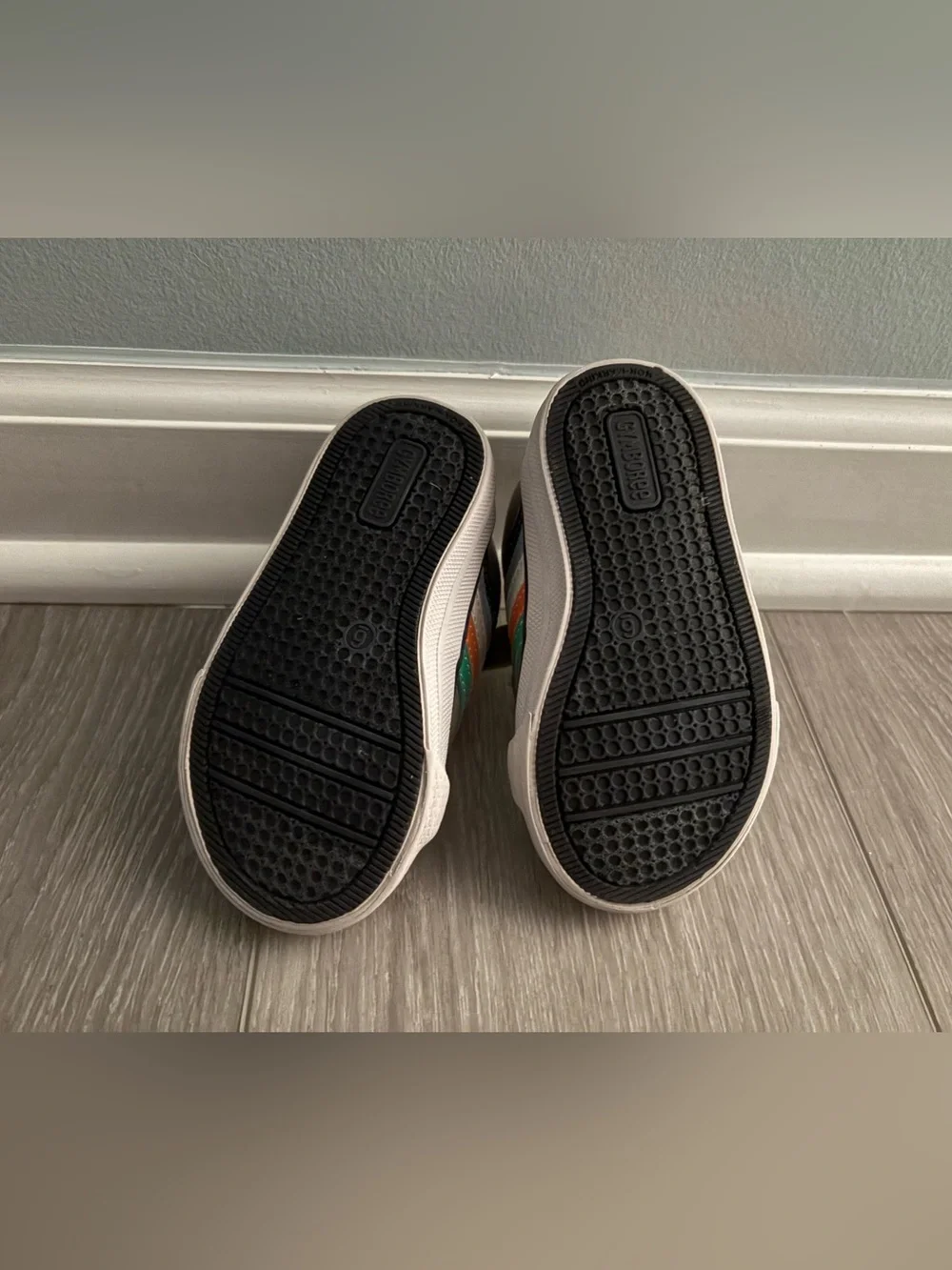 Gymboree Brown Kids Velcro Sneakers.  Toddler Size 6